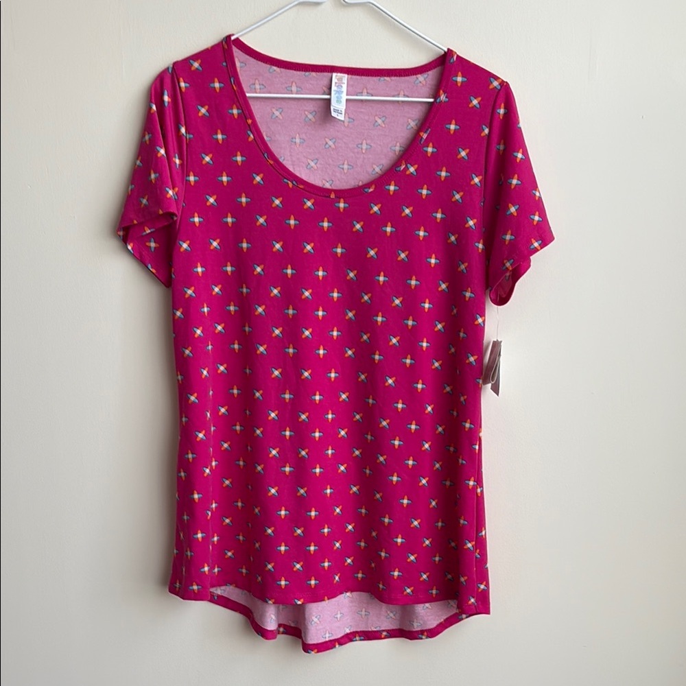 NWT Pink Patterned LuLaRoe Classic T